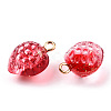 Transparent Spray Painted Glass Pendants GLAA-CJC0014-01-4