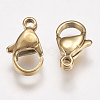 Ion Plating(IP) 304 Stainless Steel Lobster Claw Clasps STAS-P185-12-G-2