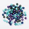 Ocean Mix Pearlized Glass Pearl Beads HY-X006-8mm-11-2