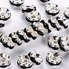 Brass Grade A Rhinestone Spacer Beads RSB028NF-04-1