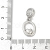 Brass European Dangle Charms KK-Z097-01O-GP-3