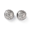 304 Stainless Steel Rhinestone European Beads STAS-A092-10W-P-1