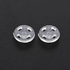 Transparent Resin Snap Fasteners BUTT-N018-008-01-4