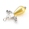 Imitation Pearl Acrylic Pendants PALLOY-JF00619-3