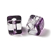 Two Tone Transparent Glass Beads GLAA-NH0001-03E-2