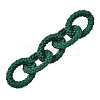 Spray Painted CCB Plastic Linking Rings CCB-Q091-011B-4