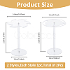 2 Styles Rotatable Acrylic Eyeglasses Frame Riser Display Stands DIY-FH0007-49-2