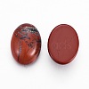 Oval Natural Red Jasper Cabochons G-I171-13x18mm-06-4