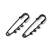 Ion Plating(IP) 304 Stainless Steel Safety Pins Brooch Findings STAS-I673-06EB-1