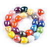 Handmade Porcelain Bead Strands X-PORC-N007-25-2