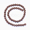 Natural Mahogany Obsidian Bead Strands X-G-F425-01-2