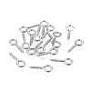 Tarnish Resistant 304 Stainless Steel Screw Eye Pin Peg Bails STAS-K171-52P-10x4mm-3