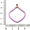 Ion Plating(IP) 304 Stainless Steel Open Back Bezel Pendants STAS-K208-18M-3