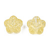 Transparent Spray Painted Glass Beads LS-GLAA-N035-029-C06-2