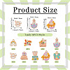 36Pcs 9 Styles Easter Alloy Enamel Pendants ENAM-TA0003-91-4