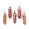 Natural Mookaite Pointed Pendants G-M378-01P-A21-1