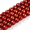Natural Mashan Jade Beads Strands G-A255-A01-02A-2