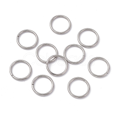 Non-Tarnish 304 Stainless Steel Open Jump Rings STAS-C040-01G-P-1