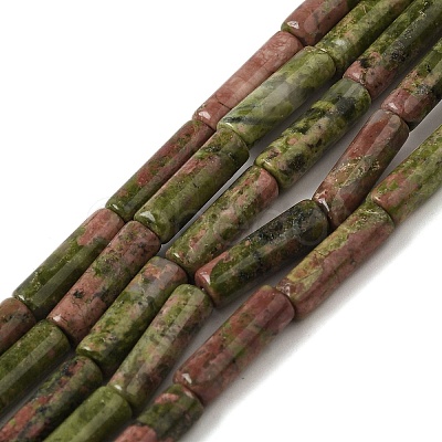 Natural Unakite Beads Strands G-U010-A04-01-1