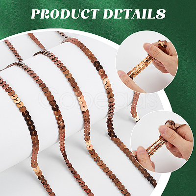 1 Roll Sparkle PVC Sequins Ribbon OCOR-SP0001-02A-1