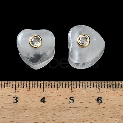 Natural Quartz Crystal European Beads GG-CBA1AE1-03G-06-1