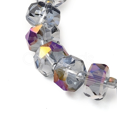 Transparent Electroplate Glass Beads Strands EGLA-P062-01A-HR02-1
