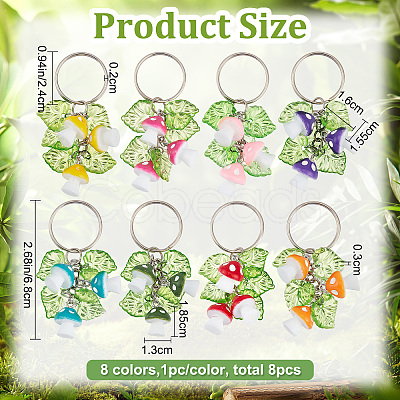 Resin Mushroom Keychain KEYC-PH01517-1