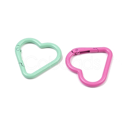 Spray Painted Alloy Spring Gate Rings FIND-G103-01A-1
