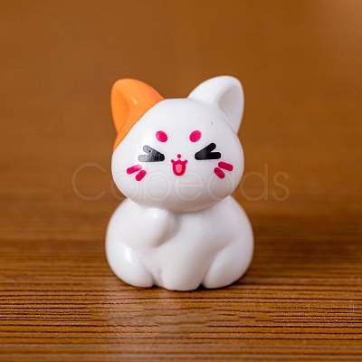 Resin Cat Shape Miniature Ornaments PW-WG8279B-03-1