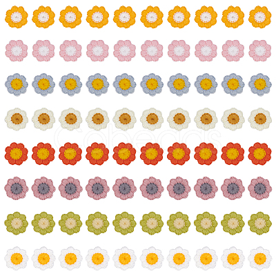 80Pcs 8 Colors Polyester Ornament Accessories DIY-FG0005-47-1