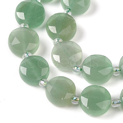 Natural Green Aventurine Bead Strands G-C116-A02-01-1