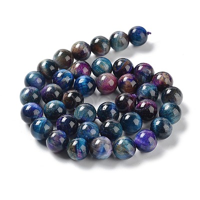 Natural Rainbow Tiger Eye Beads Strands G-NH0002-A01-C01-1
