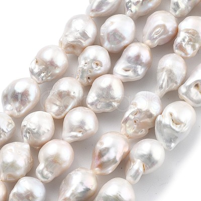 Natural Nucleated Pearl Beads Strands PEAR-B004-15C-03C-1