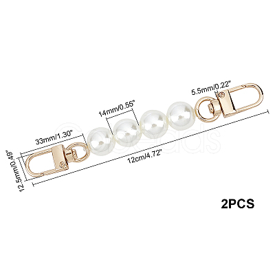 WADORN 2Pcs ABS Bag Extender Chains FIND-WR0002-68-1