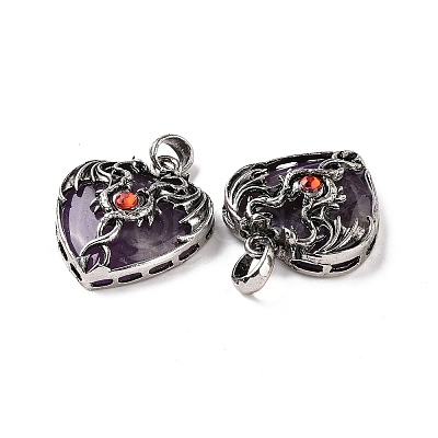 Natural Amethyst Pendants G-A207-01AS-09-1