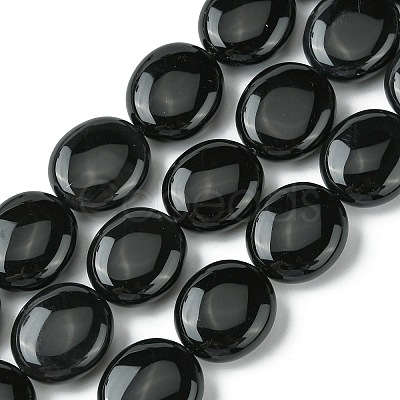 Natural Black Onyx(Dyed & Heated) Beads Strands G-K365-B12-03-1