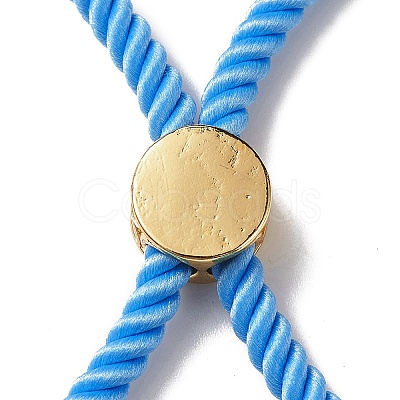 Half Finished Twisted Milan Rope Slider Bracelets FIND-G032-01G-15-1