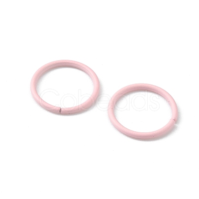 100Pcs Baking Paint Zinc Alloy Open Jump Rings FIND-WH0032-85B-01-1
