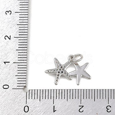 Brass Micro Pave Cubic Zirconia Pendants KK-A269-02D-P-1