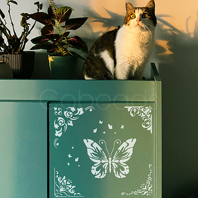 PET Hollow Out Drawing Painting Stencils DIY-WH0391-1024-1