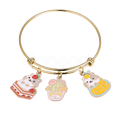 20Pcs 4 Style Alloy Enamel Pendants ENAM-CJ0001-111-1