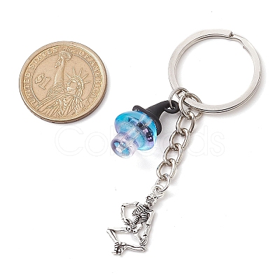 Halloween Alloy & Glass Pendant Decoration KEYC-JKC00898-1