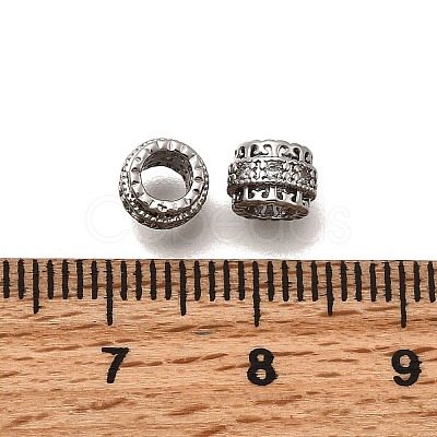 Brass Micro Pave Cubic Zirconia Beads KK-Z126-16P-1