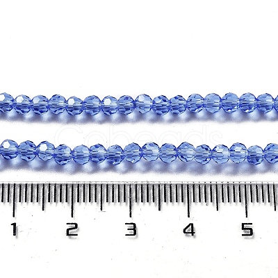 Electroplate Transparent Glass Beads Strands EGLA-A035-T3mm-A14-1