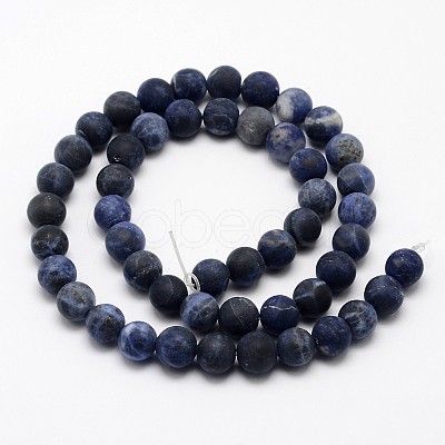 Natural Sodalite Beads Strands G-D682-6mm-1