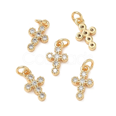 SHEGRACE Brass Micro Pave Cubic Zirconia Pendants XGRQ3D520-491G-1