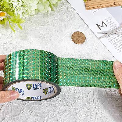50M Laser Shining Bopp Plastic Scrapbook Decorative Adhesive Tapes AJEW-WH20002-57B-04-1