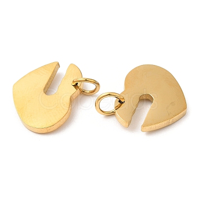 PVD Vacuum Plating 304 Stainless Steel Pendants STAS-Z042-03G-1