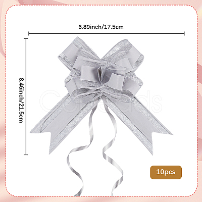 Plastic Bowknot Pull Bows AJEW-WH20064-74D-1