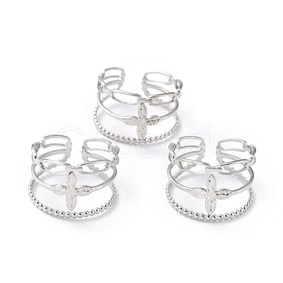 Non-Tarnish 304 Stainless Steel Finger Rings X-RJEW-L102-22P-1